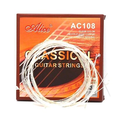 Alice AC108-N Classical Guitar Strings Nylon Silver Plated