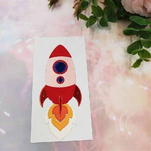 Rocket Metal Cutting Dies Stencil Scraping DIY Album
