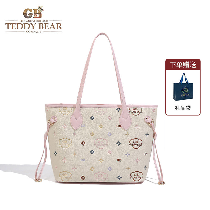 英国泰迪熊大容量包包女2025新上班通勤百搭单肩托特包洋气大容量