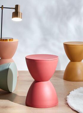 北欧244创意子凳现代矮凳换鞋凳儿椅童凳子圆浴室家用塑料王凳胶