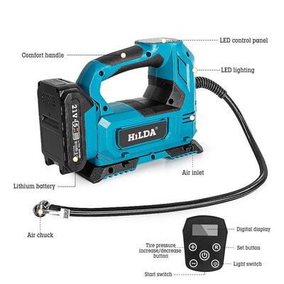 载充气便携式车用锂打气泵汽车轮泵胎户外电airpump动打气筒电车