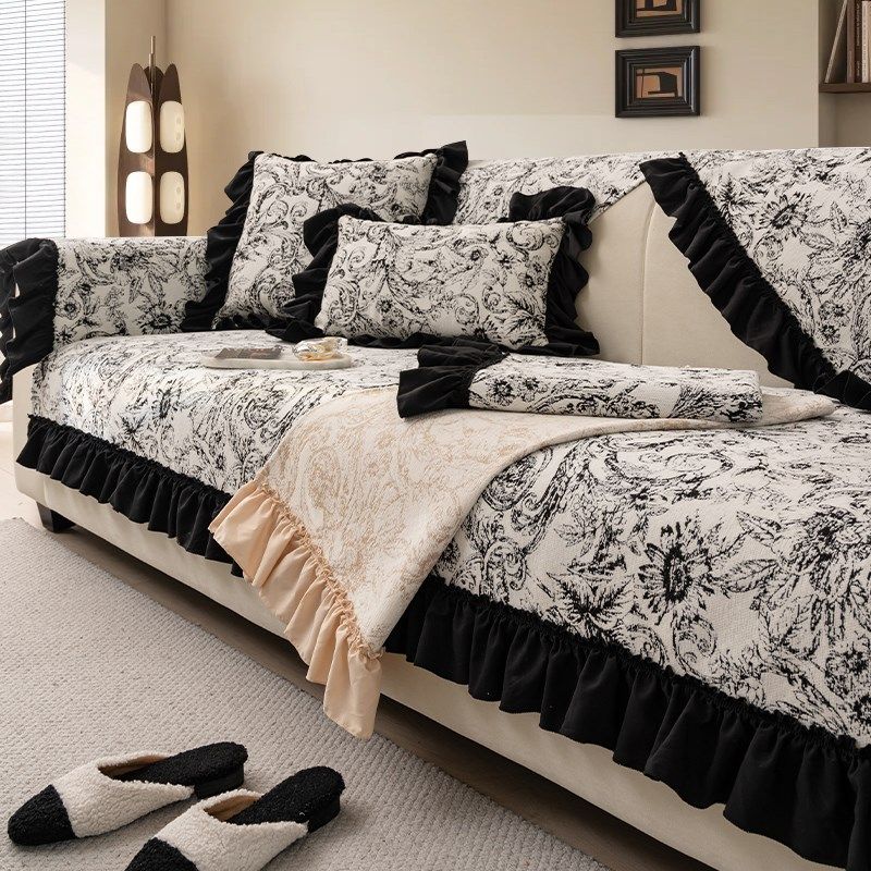 法式复古沙发垫四季通用防尼尔坐垫子客厅20新款沙发罩巾,居家布艺,沙发垫,淘宝优惠券,粉丝福利购,淘宝优惠卷