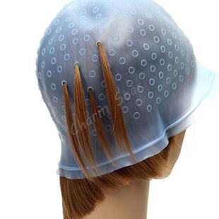These reusable dye highlights cap hair colouring
