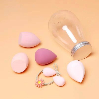 Drift In A Bottle Beauty Egg Set 4 Large +3 Small Puff Set W