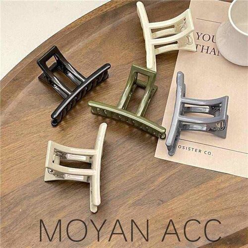 Simple All-match Cross Grab Clip Back Head Disc Hairpin Acry