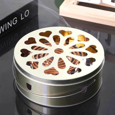 Mosquito Coil Holder with Lid and Ash Tray, Indoor Use, Fire