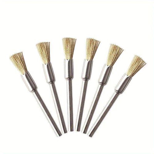 36Pcs Brass Brush Steel Wire Wheels Brushes Drill Rotary Too