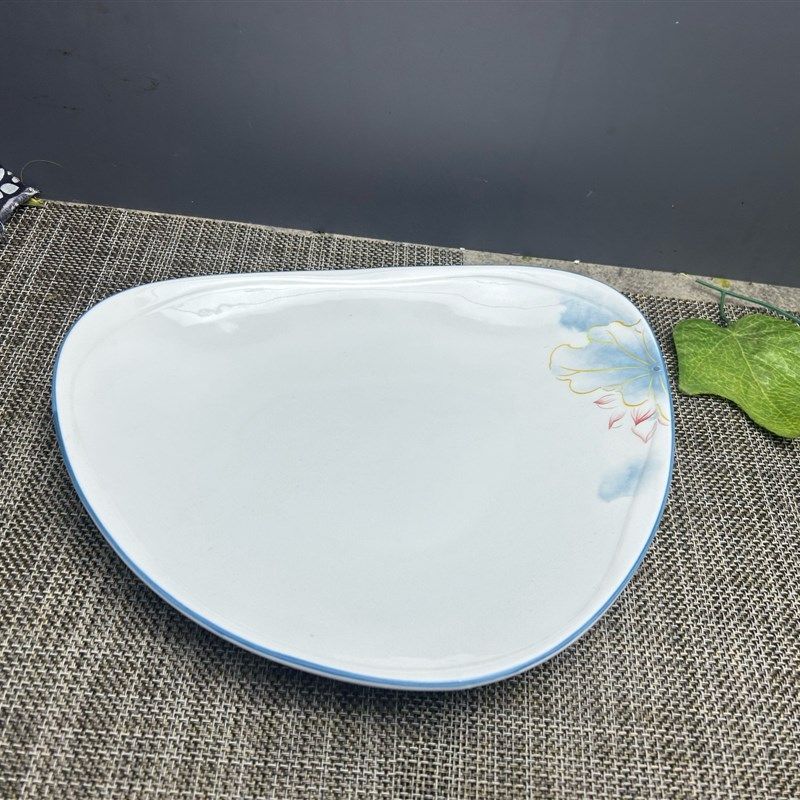 异形盘子菜盘商用家用菜碟子陶瓷餐盘酒店餐具饭店专用凉菜盘炒菜,厨房/烹饪用具,配菜/备菜盘,淘宝优惠券,粉丝福利购,淘宝优惠卷