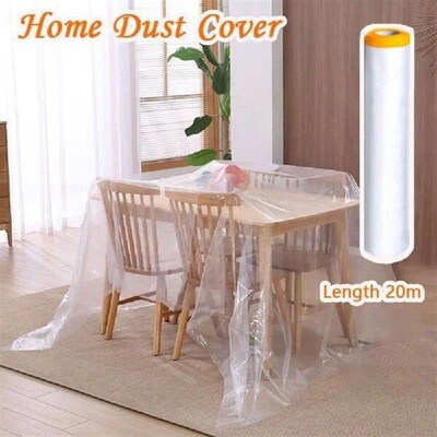 20M Plastic Furniture Protection Masking Film Transparent