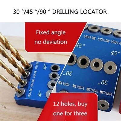 Drill Guide 30 45 90 Degree Drill Jig for Straight Holes