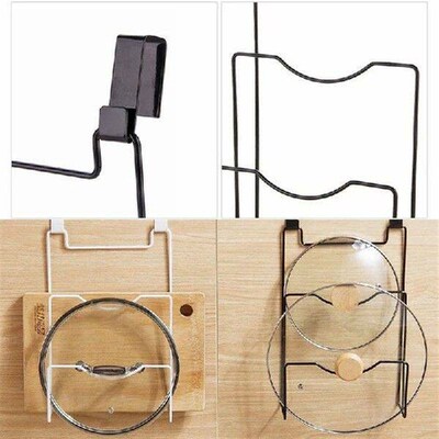 Suspended Hanging Pot Lid Rack for Cupboard Door Cutting