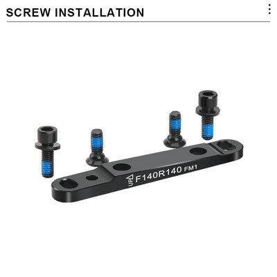 Road Bike Disc Brake Adapter Front/Rear Aluminum Alloy 140/1