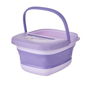 儿童泡脚桶宝宝小号带盖可折叠便携式保温按摩足浴深桶省水足浴盆