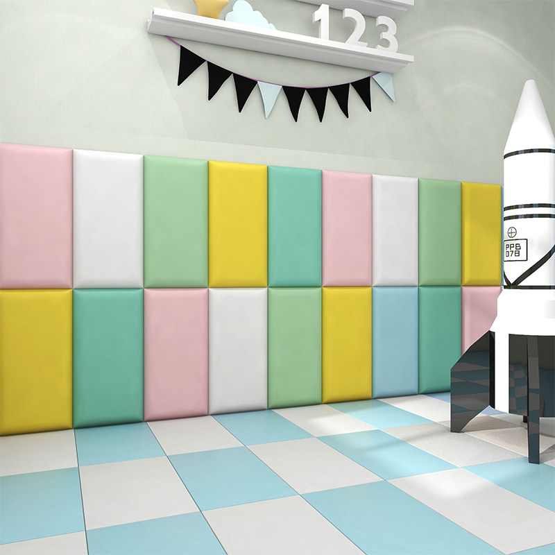 加厚防撞墙贴纯色床靠墙隔凉防潮软包墙裙炕围自粘靠背软垫3d立体,家居饰品,软装墙贴,淘宝优惠券,粉丝福利购,淘宝优惠卷