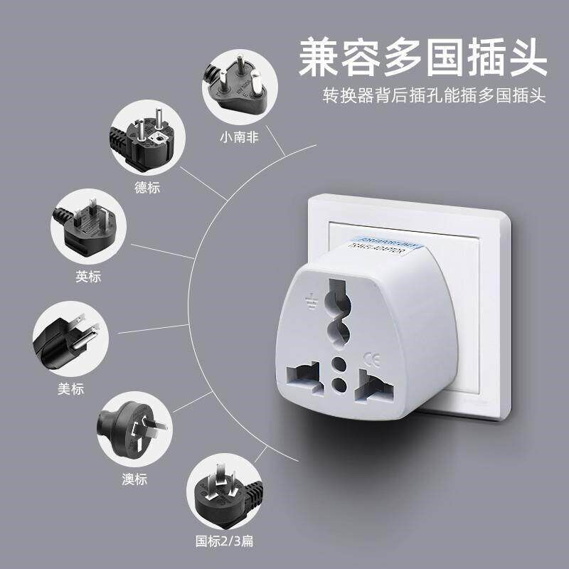 KR EU Plug Power Adapter Socket AU China CN US To EU Euro A - 实物图