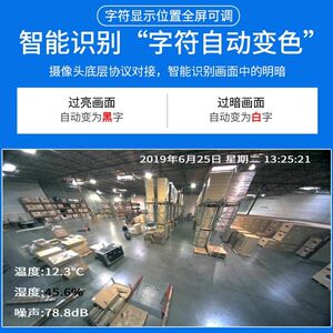 高清网络摄像头视频字符叠加器温湿度仓库大棚机房气象实时监控