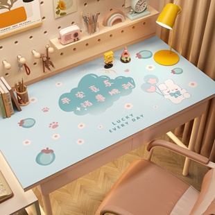 桌垫卡通可爱电脑桌专用皮革防水防油书桌布学生写字台办公桌垫子
