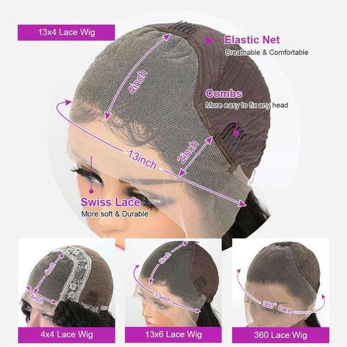 Deep Wave 13x4 13x6 HD Lace Frontal Human Hair Wigs Water Wa
