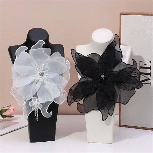 Fashion Handmade Pearl Flower Patches Embroidery Patches