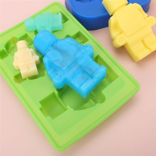 Block ice lattice mould robot chocolate robot cake mould bak