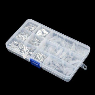 270pcs Mixed Female & Male Spade Crimp Terminal Connecto
