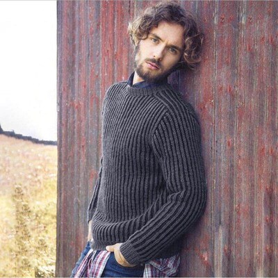 Sweater mens top knitted sweater mens clothing