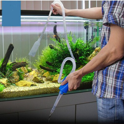 Aquarium Fish Tank Vacuum Gravel Water Filter Cleaner Siphon
