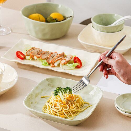 Bowl, Bowl, and Dish Set for Home Use Ins High Beauty Simple