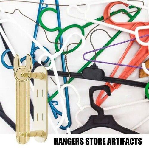 Clothes Hanger Stacker Self-Adhesive Double Layer Hanger