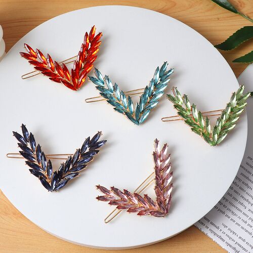 New Women Shining Crystal Rhinestone Luxury Hair Clip Girls