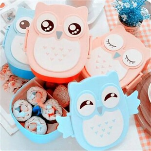 Portable Plastic Children Students Lunch Box Bento Box Food
