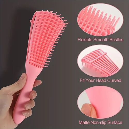 5pcs/set Detangling  Anti Static Hair Brush Curly Hair