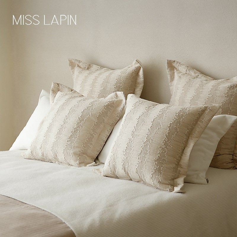澜品月霜法式棉麻大靠枕侘寂风米色卧室抱枕靠包床头靠垫腰枕,居家布艺,床头靠垫,淘宝优惠券,粉丝福利购,淘宝优惠卷