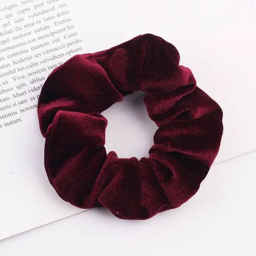 Fashion Women Girls Velvet Hair Scrunchies Solid Color Sretc