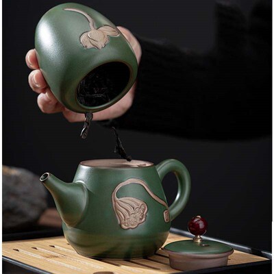 Porcelain Chinese Gongfu Tea Set Portable Teapot Set with 36