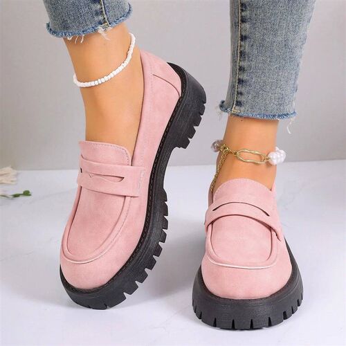 2024 Shoes Women Plus Size Loafers Women British Style Platf