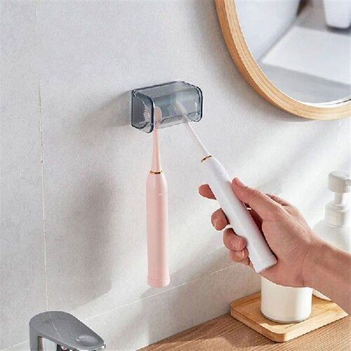 1PC Dustproof Wall Mounted Toothbrush Holder With Cover 2