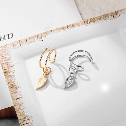 Vienkim 2020 New Pairs Fashion Punk Rock Ear Clip Cuff Wrap