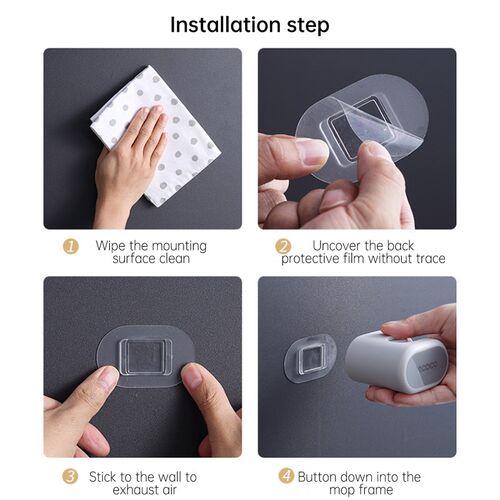 Multifunction Mop Broom Holder Wall Mounted Household Adhesi