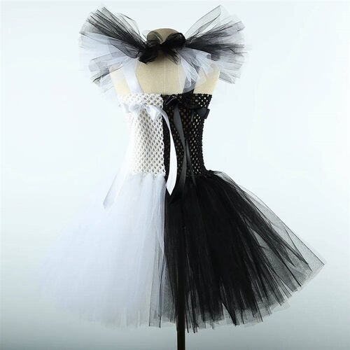 The Clown Cotume Terrifier Art Girl Black White Fancy Tutu D