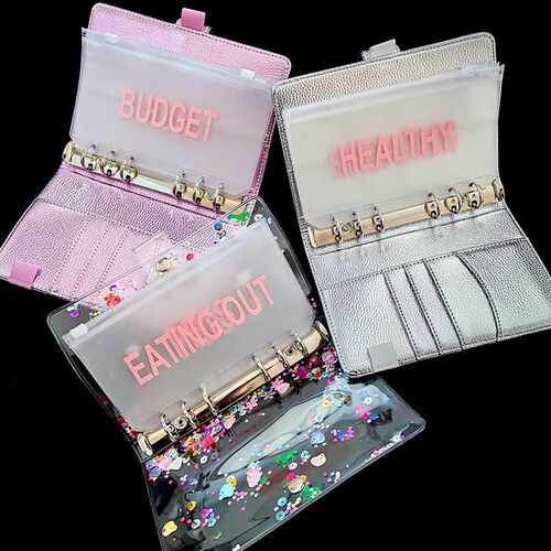 A6/A5 Cash Planner Binder Pocket File Organizer Storage Fold