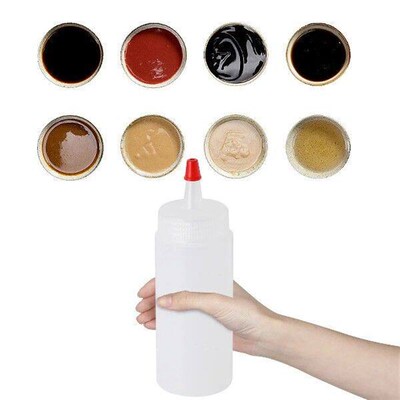 10 Pcs Condiment Dispenser Bottles Squeezable Empty Travel