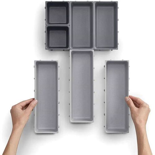 7pcs Drawer Kitchen Storage Box Cutlery Organizer Free Combi