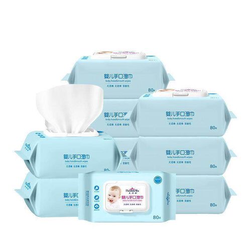 Wholesale Large Pack of Baby Wipes with Lid, 80 Sheets per P