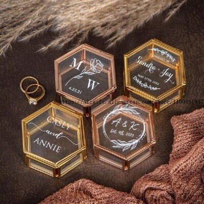 Custom Wedding Ring Box - Creative Proposal Keepsake with