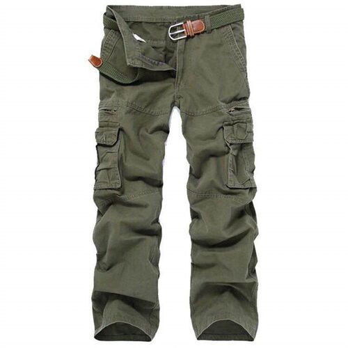 Multi pocket work pants mens straight leg oversized pants
