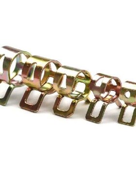 115 PCS Zinc Plated 6-22mm Spring Hose Clamps + 1PC Tube