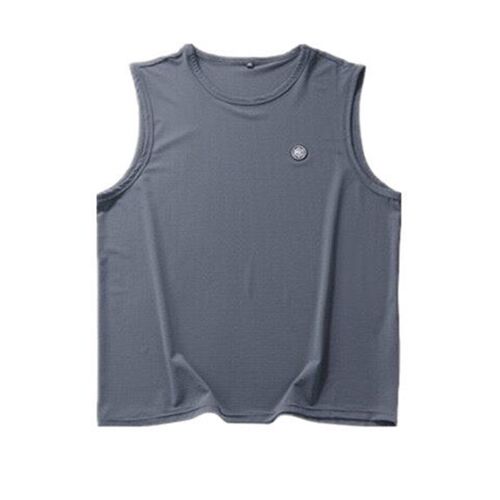 Ice Silk Sleeveless Vest Mens Waistcoat Quick-drying Ice Fe