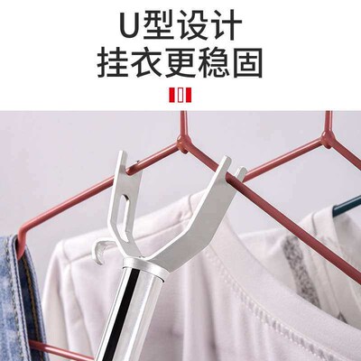 All Stainless Steel Retractable Clothes Rod Clothes Drying F