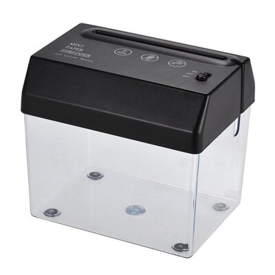 Mini Portable SB Paper Shredder Cutter Strip Cut A6 Folded A